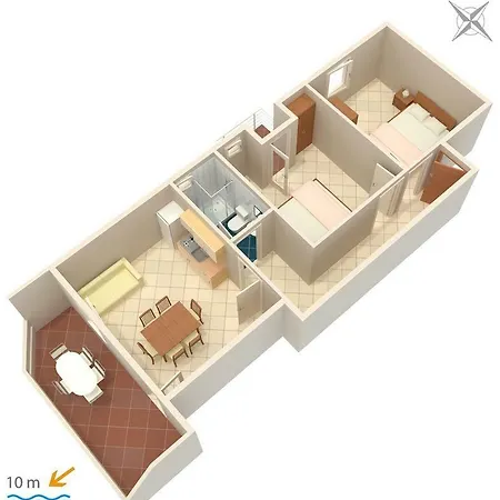 Appartamento Kustici 4086a